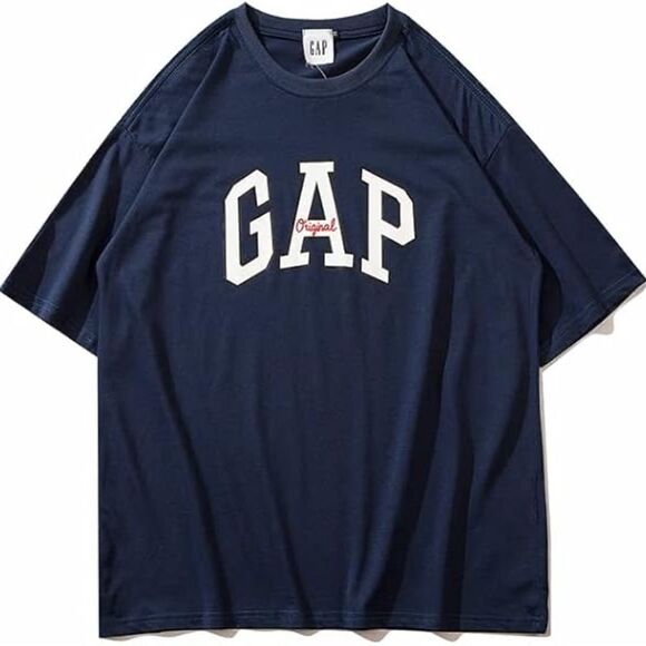 NWT Men's Gap logo t shirt size xxl‎ in navy - Picture 1 of 9
